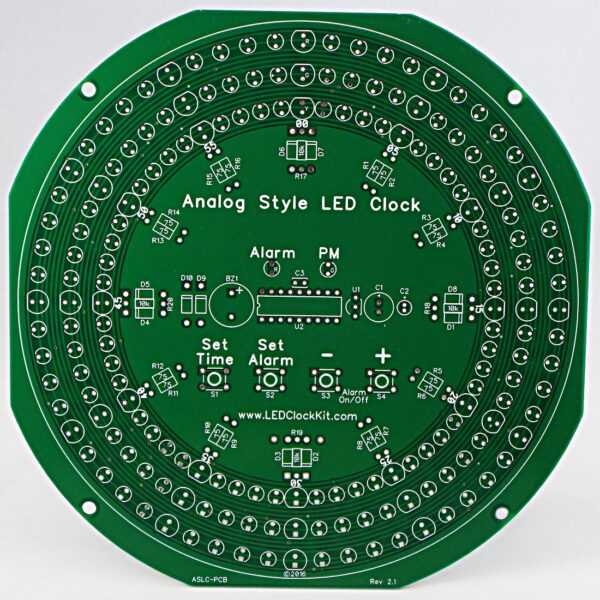 Printed Circuit Board – LED Clock Kit